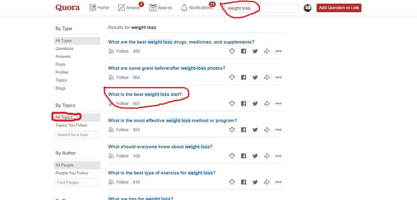 how to do keyword research for seo with quora