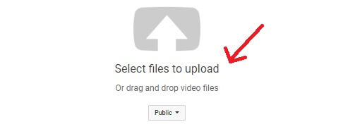 select video to upload