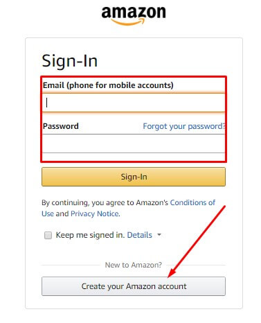 amazon affiliate sign up process