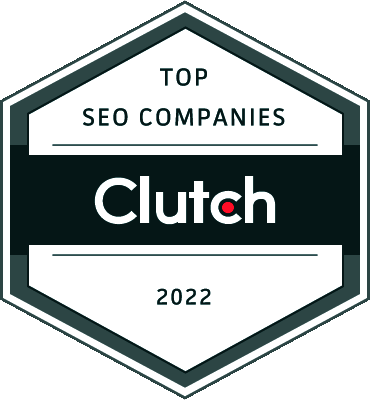 rank trends award - top seo company 2022 at clutch